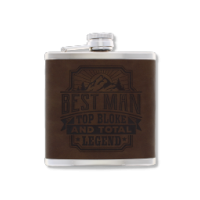 Top Bloke's Finest Pour - Personalized Hip Flask- Best Man