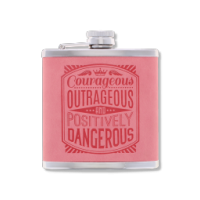 Top Bloke's Finest Pour - Personalized Hip Flask- Courageous