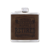 Top Bloke's Finest Pour - Personalized Hip Flask- Retired