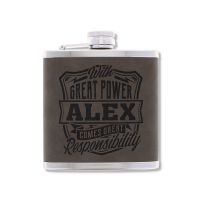 Top Bloke's Finest Pour - Personalized Hip Flask- Alex