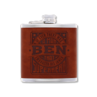 Top Bloke's Finest Pour personalised hip flask with 'Ben'