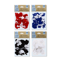 Assorted pack of 100 felt number stickers