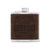 Top Bloke's Finest Pour - Personalized Hip Flask- Darren
