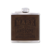 Top Bloke's Finest Pour - Personalized Hip Flask- Mark