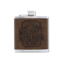 Top Bloke's Finest Pour - Personalized Hip Flask- Michael
