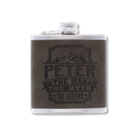 Top Bloke's Finest Pour - Personalized Hip Flask- Peter