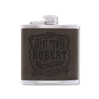 Top Bloke's Finest Pour - Personalized Hip Flask- Robert