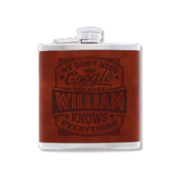 Top Bloke's Finest Pour William personalised hip flask