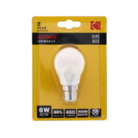 Kodak LED Bulb B22 Bayonet 6W Warm White