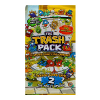 Four packs of Trash Pack Series 2 trading cards