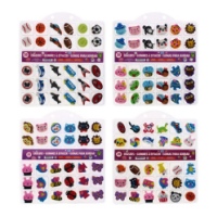 Mini Erasers Assorted Cute Animal Design 30 Pack