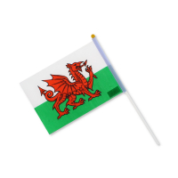 Mini Welsh Flag Handheld Size