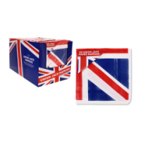 Union Jack paper napkins in a pack of 20