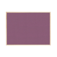 Mauve fabric covered notice board for notes and reminders