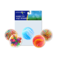 Assorted squishy toys in various colours and shapes