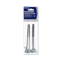 Pack of 4 galvanised wire straining bolts