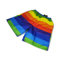 Rainbow-coloured plus size shorts in assorted sizes XL-4XL.