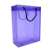 Purple gift bag with rope handle for wholesale