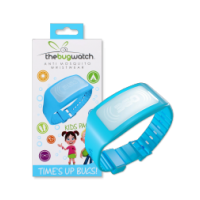 Blue Anti-Mosquito Wrist Watch Wear for mosquito protection.