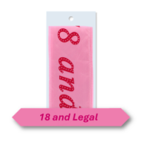Fun 18th birthday sash for milestone celebrations