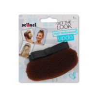 Brown Updo Bow Half Hollywood hair accessory