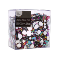 Iridescent acrylic diamonds 215g bulk