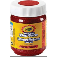 Crayola Washable Red Glitter Kids Paint