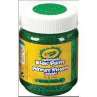 Crayola Washable Green Glitter Kids Paint 2oz