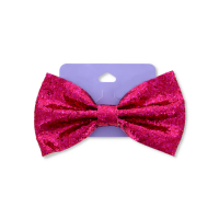 CLAIRE BOW CLIP PINK GLITTER