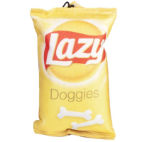Plush Dog Toy Lazy Doggies Chips Bag