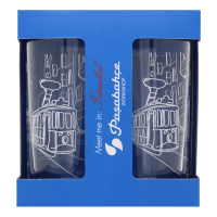 250ml drinking glasses with Meet Me In Istanbul design