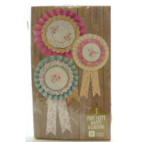 PONY PARTY ROSETTE DECORATIONS 3 PACK