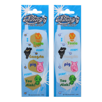 Bling Sticker Gangsta with self-adhesive backing and playful design