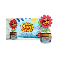 Holiday Plant Saver slowly releases water into soil