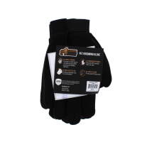 Black PET grooming glove, one-size