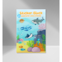 Sticker Block Underwater World with various marine life stickers
