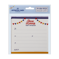 British Bake Off Show Stoppers invitation cards, pack of six
