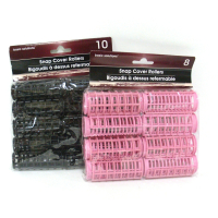 SNAP COVER HAIR ROLLERS 2 ASSORTED SIZES