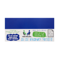 Stack of white desk notepads for office