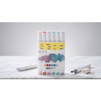 6Pcs Dual-Tip Colourful Marker Pens (3Mm & 6Mm Tips)