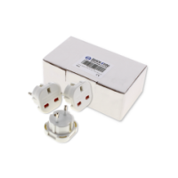 UK to EU Travel Adapters 6-Pack Box