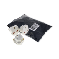 UK to EU travel adapter with safety shutter 6 pack