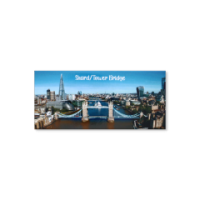 London Landmark Magnet with Shard and Tower Bridge print