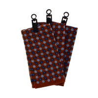 Men Handkerchief Brown & Blue Floral Wool