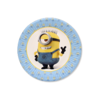 Lovely Minions Paper Plates 19.5cm Pack of 8