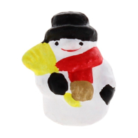 Miniature 2cm snowman figures for festive crafts and decorations