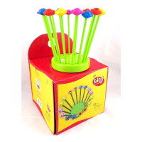 Flower plastic knife holder for desk organisation
