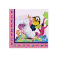 Minion Unicorn Despicable Me Napkin Pack of 20