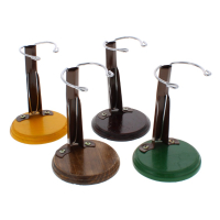 Wooden base and metal stand for dolls and teddies