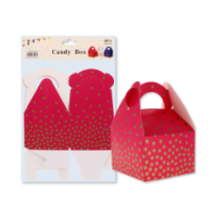 Pink candy boxes 9x9x6 cm, set of four